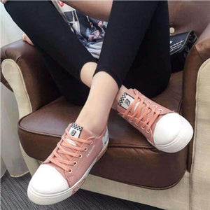 Planet Gates 2018 Summer female Shoes Lace Up Casual Board Shoes Women Sneakers Shoes Fashion Women Vulcanize Shoes Cartoon Women Canvas