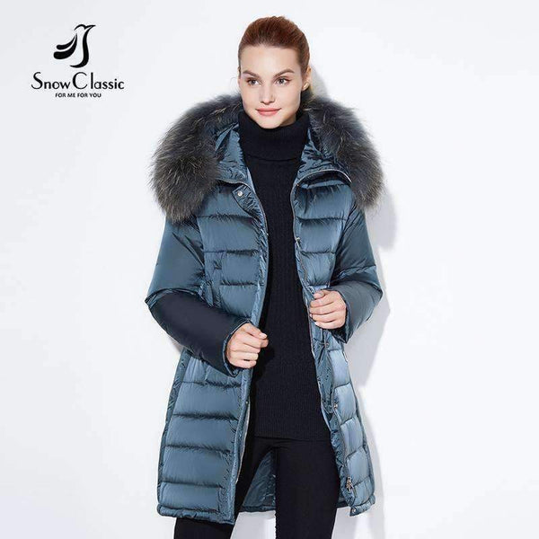 Planet Gates 2018 winter jacket Fashionable women thick Long Coat Warm Jackets Hood Adjustable Waist solid slim Cotton Padded