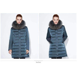 Planet Gates 2018 winter jacket Fashionable women thick Long Coat Warm Jackets Hood Adjustable Waist solid slim Cotton Padded