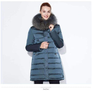 Planet Gates 2018 winter jacket Fashionable women thick Long Coat Warm Jackets Hood Adjustable Waist solid slim Cotton Padded