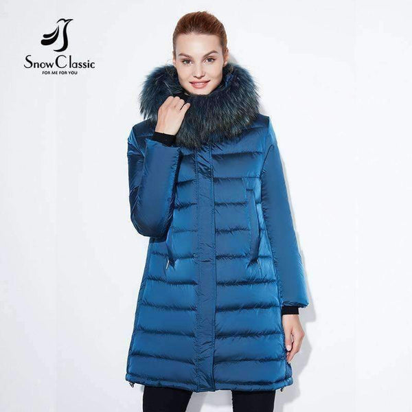 Planet Gates 2018 winter jacket Fashionable women thick Long Coat Warm Jackets Hood Adjustable Waist solid slim Cotton Padded