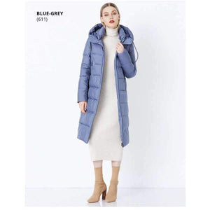 Planet Gates 2018 Winter New Collection Bio Fluff Hooded Women's Winter Coat Parkas European Style Warm Stylish Winter Jacket