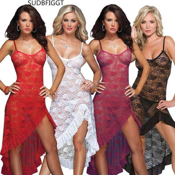 Planet Gates 2018 Women long sexy sleepwear ladies lace full slips sex Women's Intimates  Plus size S-6XL