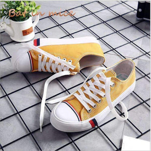 Planet Gates 2018 Women's Vulcanized Shoes Female Low Canvas Shoes Women Fashion Breathable White Cloth Casual Solid Woman Footwear Casual
