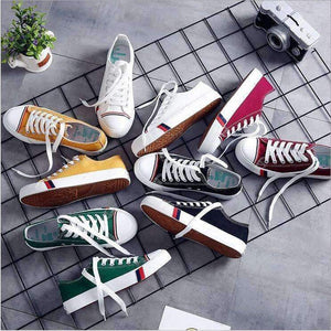 Planet Gates 2018 Women's Vulcanized Shoes Female Low Canvas Shoes Women Fashion Breathable White Cloth Casual Solid Woman Footwear Casual