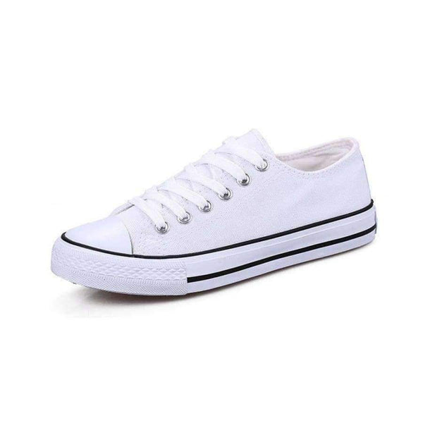 Planet Gates 2018Women Canvas Shoes Fashion Solid Color Women Vulcanized Shoes Lace-up Casual White Couple Shoes Woman Sneakers