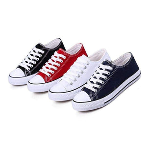 Planet Gates 2018Women Canvas Shoes Fashion Solid Color Women Vulcanized Shoes Lace-up Casual White Couple Shoes Woman Sneakers
