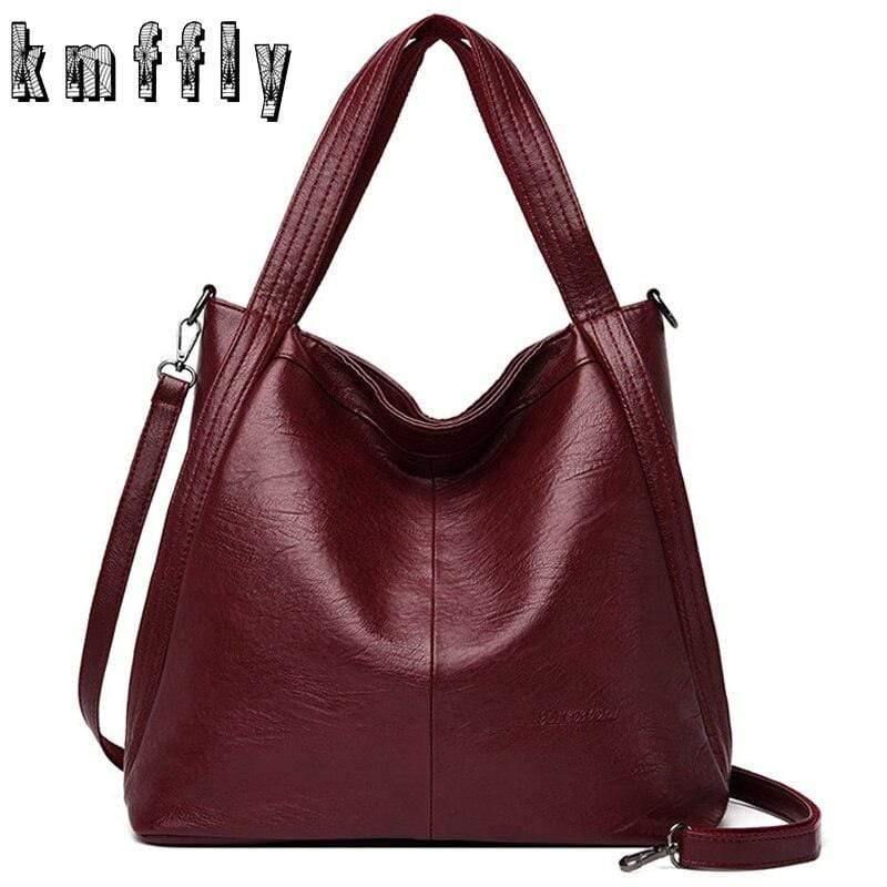2019 New Vintage Leather luxury handbags women bags designer bags famous brand women bags Large Capacity Tote Bags for women sac