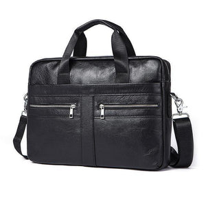 Planet Gates 2019A4black / China / 36cm Men's Bags Genuine Leather Crossbody male messenger bag Men's Shoulder Bag Business Briefcase Computer men Bags Totes
