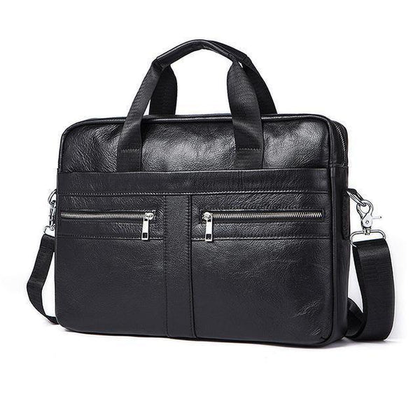 Planet Gates 2019A4black / China / 36cm Men's Bags Genuine Leather Crossbody male messenger bag Men's Shoulder Bag Business Briefcase Computer men Bags Totes