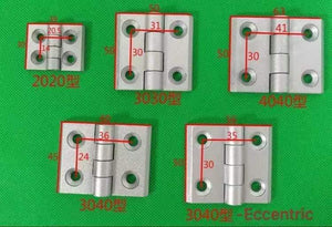 2020 3030 3040 4040 Metal Hinge Zinc Alloy Hinge Finished Aluminum Hinge Door Hinge  Connector Black Or Sliver Color