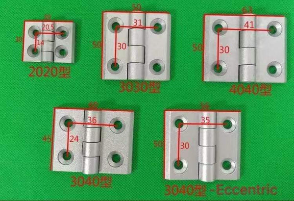 2020 3030 3040 4040 Metal Hinge Zinc Alloy Hinge Finished Aluminum Hinge Door Hinge  Connector Black Or Sliver Color