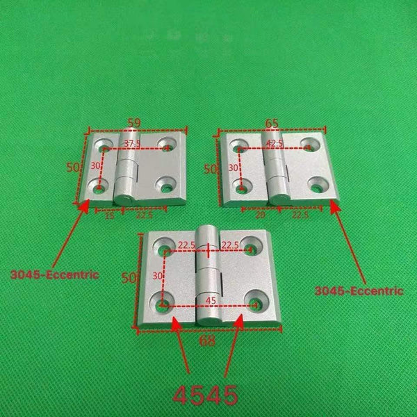 2020 3030 3040 4040 Metal Hinge Zinc Alloy Hinge Finished Aluminum Hinge Door Hinge  Connector Black Or Sliver Color