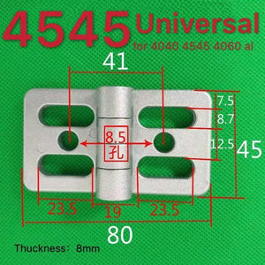 2020 3030 3040 4040 Metal Hinge Zinc Alloy Hinge Finished Aluminum Hinge Door Hinge  Connector Black Or Sliver Color