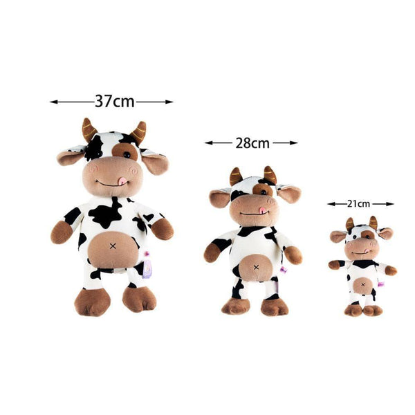2020 New Cute Animal Cartoon Cows Stuffed Plush Toy Kawaii Cattle Comfortable Soft Toy Children Birthday Present Christmas Gift