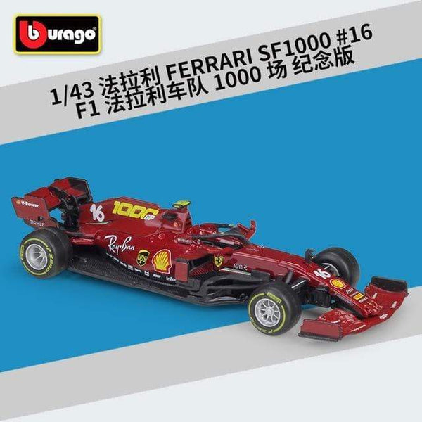 Planet Gates 2020 SF1000 NO.16 1:43 Scale RB15 RB16 W10 Motor Racing Diecast Metal Car Model For Collection Friend Gift