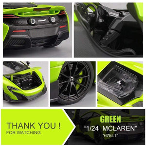Planet Gates 2021 Best-selling 1:24 MCLAREN 675LT Sports Car Alloy Car Model Crafts Decoration Collection Toy Tools Gift