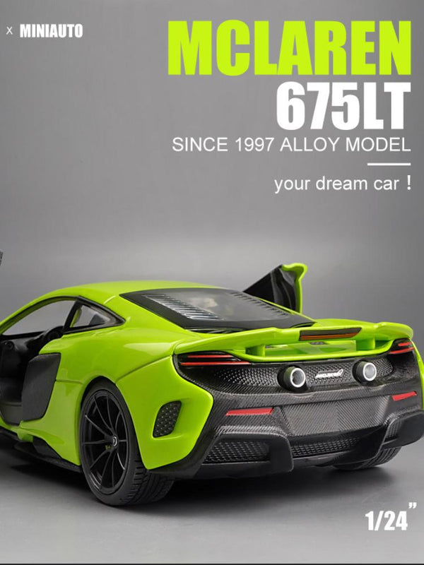 Planet Gates 2021 Best-selling 1:24 MCLAREN 675LT Sports Car Alloy Car Model Crafts Decoration Collection Toy Tools Gift