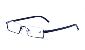 Planet Gates 2021 Men Half Frame Comfy Light Reading Glasses Portable Fashion Unisex Eyewear Degree +1+1.5+2+2.5+3+3.5+4 Presbyopic Glasses