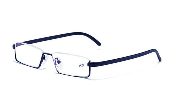 Planet Gates 2021 Men Half Frame Comfy Light Reading Glasses Portable Fashion Unisex Eyewear Degree +1+1.5+2+2.5+3+3.5+4 Presbyopic Glasses