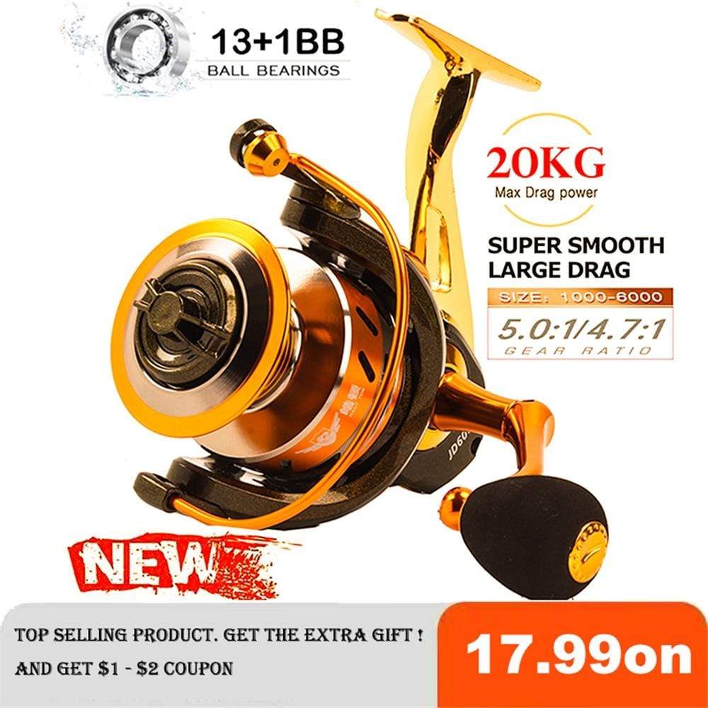 Planet Gates 2021 New All-Metal Fishing Reel Super Smooth Spinning Reel Carp Reel Sea Pole Long Cast Round Fishing Reels Goods For Fishing