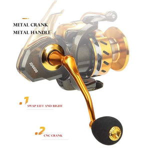 Planet Gates 2021 New All-Metal Fishing Reel Super Smooth Spinning Reel Carp Reel Sea Pole Long Cast Round Fishing Reels Goods For Fishing