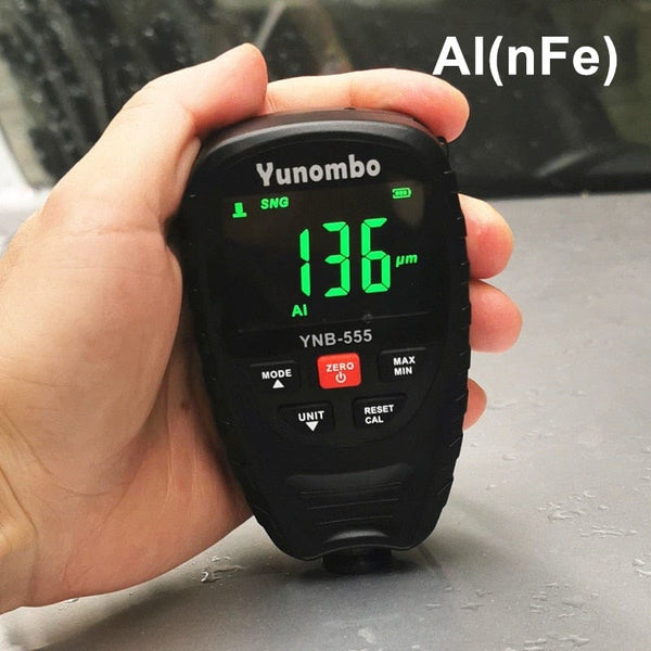 Planet Gates 2021 New Release Yunombo YNB-555/YNB-555R Film Thickness Meter Car Galvanized Paint Thickness Gauge Coating Thickness Gauge