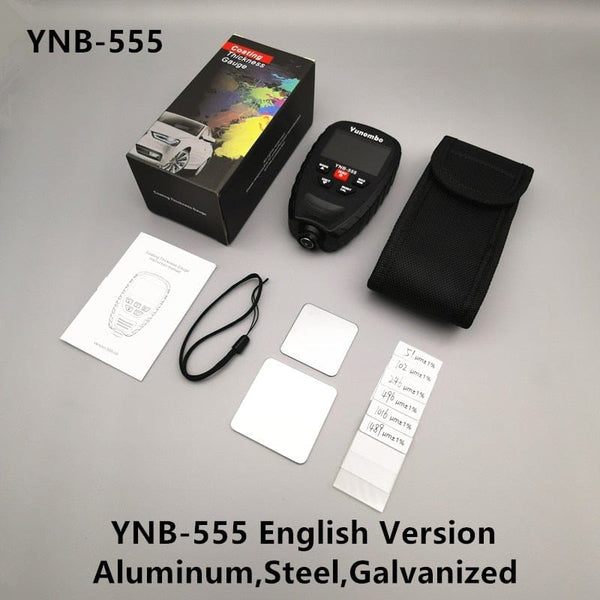 Planet Gates 2021 New Release Yunombo YNB-555/YNB-555R Film Thickness Meter Car Galvanized Paint Thickness Gauge Coating Thickness Gauge