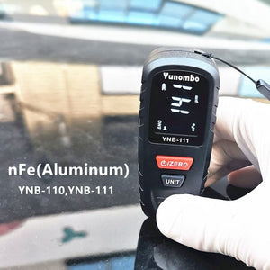 Planet Gates 2021 New Yunombo YNB-110/YNB-111 Mini Car Paint Thickness Gauge Coating Thickness Meter Film Thickness Tester Fe nFe Fe+Zn