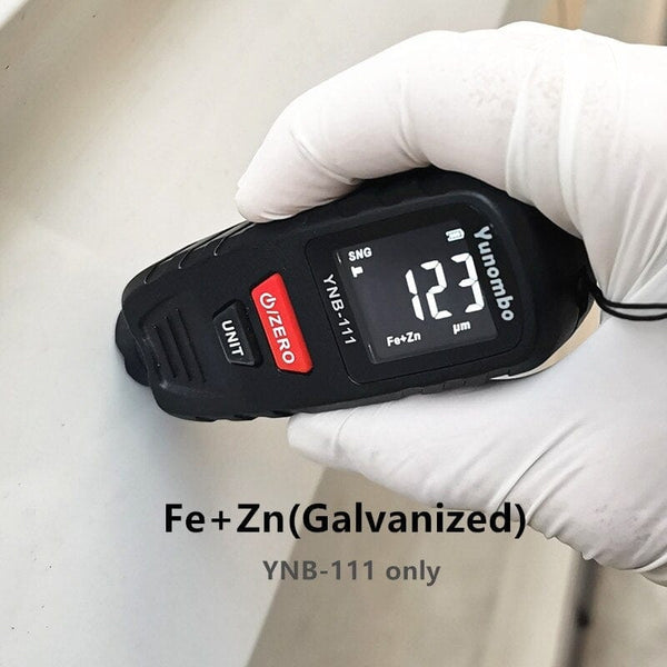 Planet Gates 2021 New Yunombo YNB-110/YNB-111 Mini Car Paint Thickness Gauge Coating Thickness Meter Film Thickness Tester Fe nFe Fe+Zn