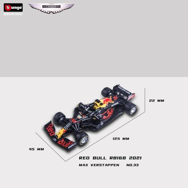 Planet Gates 2021-RB16B-33 1:43 Diecast Alloy Model Car F1 Team Racing Formula Cars Static Simulation Toy Aston Martin RB15#33 Collection