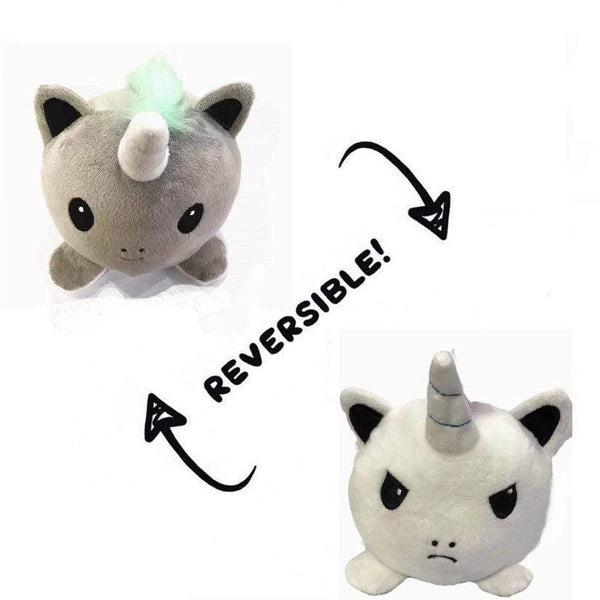 Planet Gates 2021 Reversible Cat Gato Kids Plushie Plush Animals Unicorn Double Sided Flip Doll Cute Toys For Peluches Plush Toys