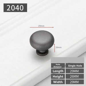 Modern Gray Cabinet Handles Solid Drawer Knobs Kitchen Cupboard Door Pulls Furniture Handle Cabinet Hardware Bathroom Accessory