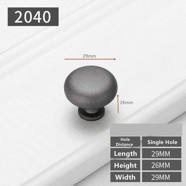 Modern Gray Cabinet Handles Solid Drawer Knobs Kitchen Cupboard Door Pulls Furniture Handle Cabinet Hardware Bathroom Accessory