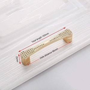 Champagne Gold Door Handles Zinc Alloy Cabinet Handle Drawer Knobs European Wardrobe Pulls Kitchen Handle Furniture Hardware