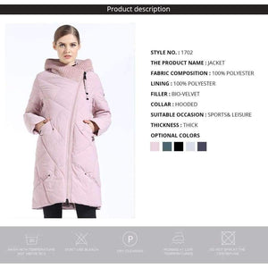 Planet Gates 208 pink / XL / China New Winter Collection Fashion Thick Women Winter Bio Down Jackets Hooded Women Parkas Coats Brand Plus Size 5XL 6XL