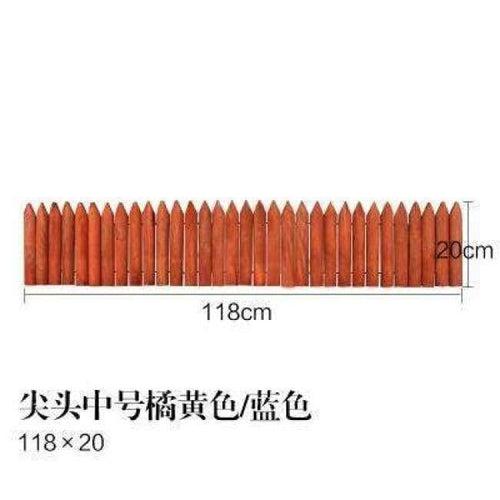 Planet Gates 20cm 1 20/25/30cm Wooden pile fence Garden wood fence Balcony courtyard decoration Flowerbed wood Small fence Natural anti-corrosion