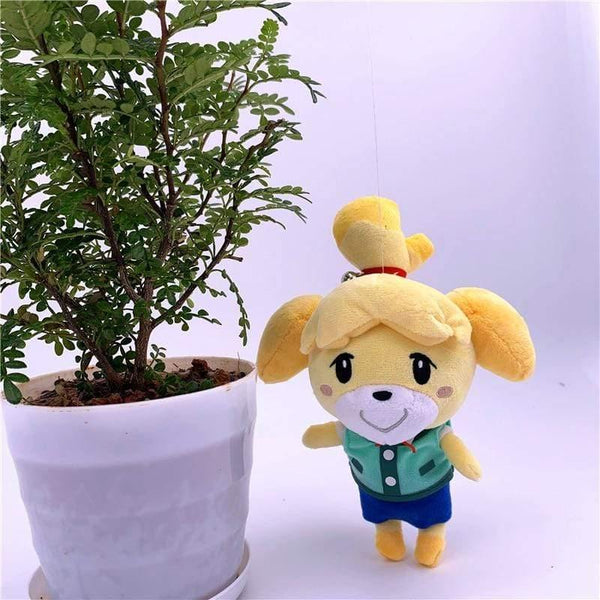 20cm 28cm Animal Crossing Plush Toy Cartoon Raymond Free Give Away 1pcs Amiibo Card Jingjiang Doll KK Isabelle Plush Toys