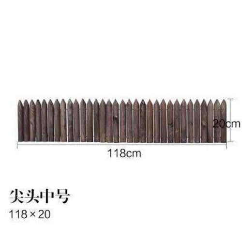 Planet Gates 20cm 20/25/30cm Wooden pile fence Garden wood fence Balcony courtyard decoration Flowerbed wood Small fence Natural anti-corrosion