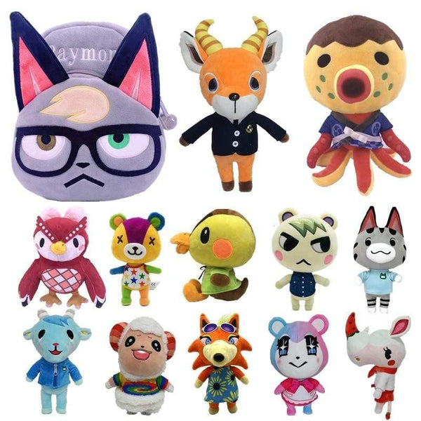 20cm 28cm Animal Crossing Plush Toy Cartoon Raymond Free Give Away 1pcs Amiibo Card Stitches Doll KK Isabelle Plush Toys