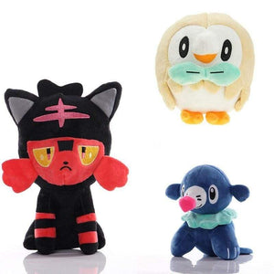 20cm Anime Gosanke Plush Toys Bulbasaur Charmander Squirtle Grookey Scorbunny Sobble Dolls Super Soft Toys For Child Kids Gifts