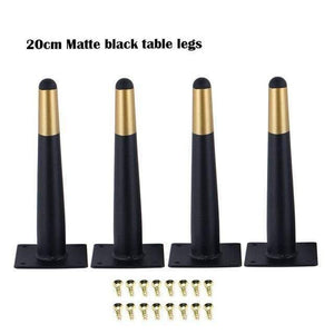 4Pcs/Set 15/20/25/30CM Furniture Cabinet Metal Legs Round Tapered Leg DIY Furnitur Sofa Table Bed Shoe Cabinet Desk Legs