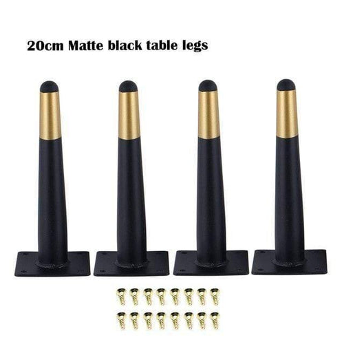 4Pcs/Set 15/20/25/30CM Furniture Cabinet Metal Legs Round Tapered Leg DIY Furnitur Sofa Table Bed Shoe Cabinet Desk Legs