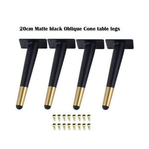 4Pcs/Set 15/20/25/30CM Furniture Cabinet Metal Legs Round Tapered Leg DIY Furnitur Sofa Table Bed Shoe Cabinet Desk Legs