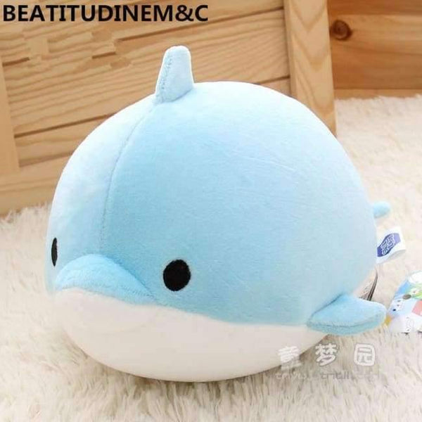 Planet Gates 20cm / blue dolphin Cute Dolphin, Seals, Walruses, Killer Whales, Whale Sharks Plush Toys, Ocean Alliance Foam Particles Children Doll Dolls