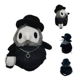 Planet Gates 20cm Cartoon Animal Plague Doctor Stuffed Plush Toy Halloween Decoration Beak Doctor Party Prom Props Luminous Horrible Granny