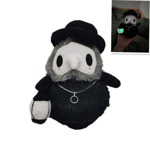 Planet Gates 20cm Cartoon Animal Plague Doctor Stuffed Plush Toy Halloween Decoration Beak Doctor Party Prom Props Luminous Horrible Granny