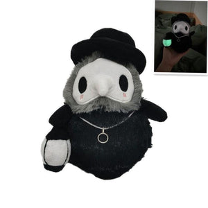 Planet Gates 20cm Cartoon Animal Plague Doctor Stuffed Plush Toy Halloween Decoration Beak Doctor Party Prom Props Luminous Horrible Granny