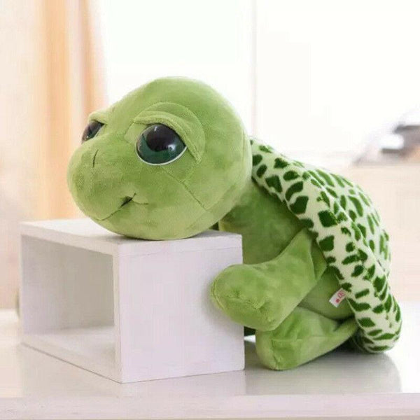 Planet Gates 20CM Cute Baby Super Green Big Eyes Stuffed Tortoise Turtle Animal Plush Baby Toy Gift