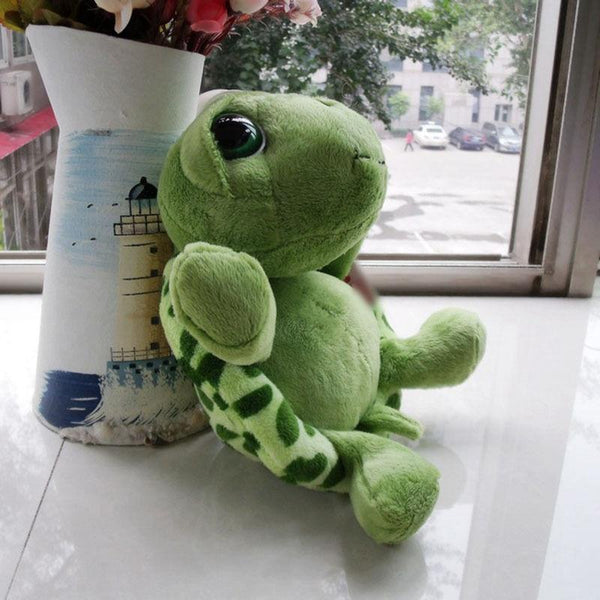Planet Gates 20CM Cute Baby Super Green Big Eyes Stuffed Tortoise Turtle Animal Plush Baby Toy Gift